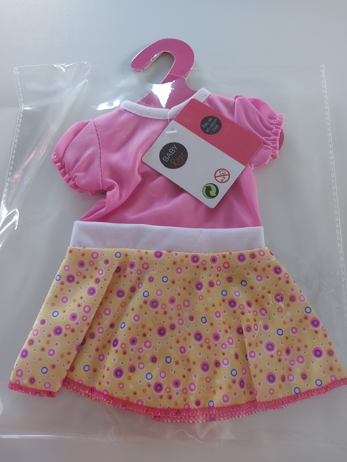 Baby Rose poppenjurk 40-45cm