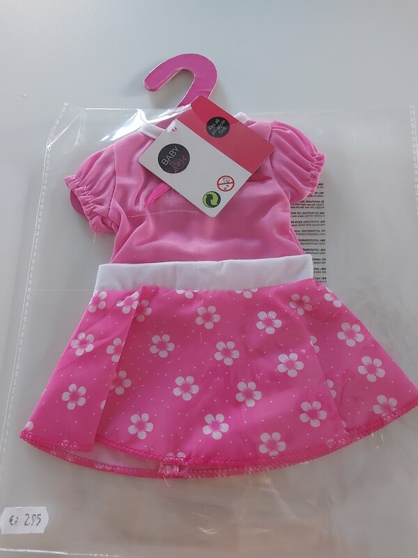 Baby Rose poppenjurk 40-45cm