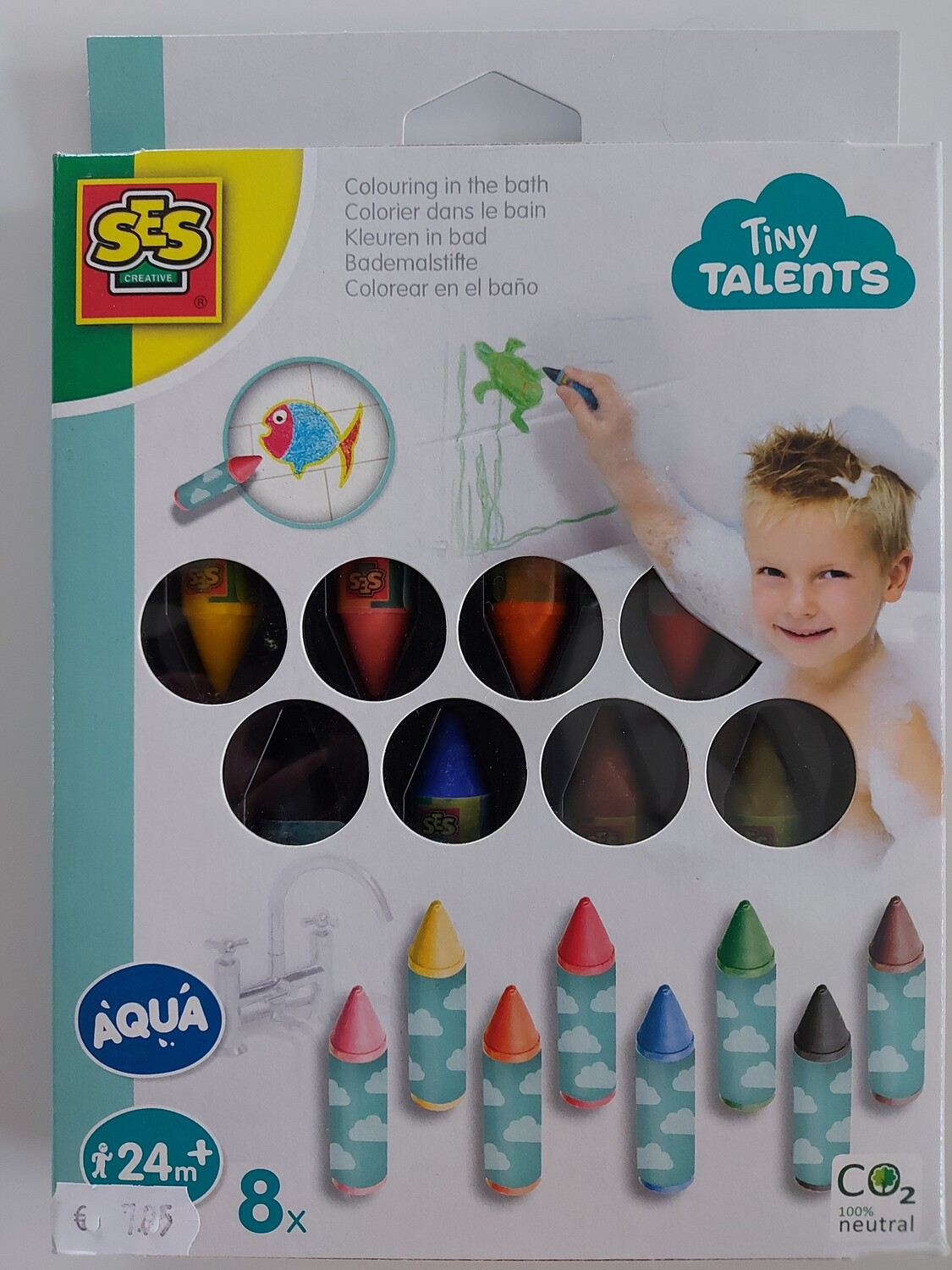 Ses Aqua Kleuren in bad