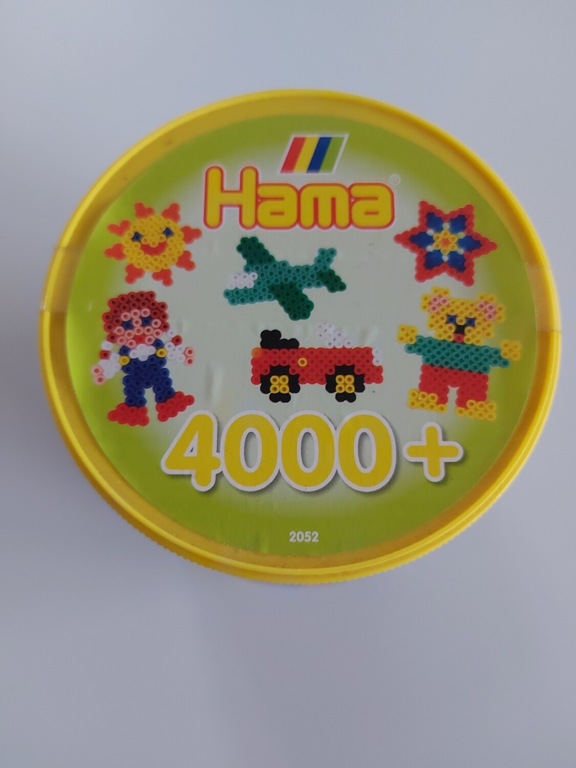 Hama, strijkkralen in pot
