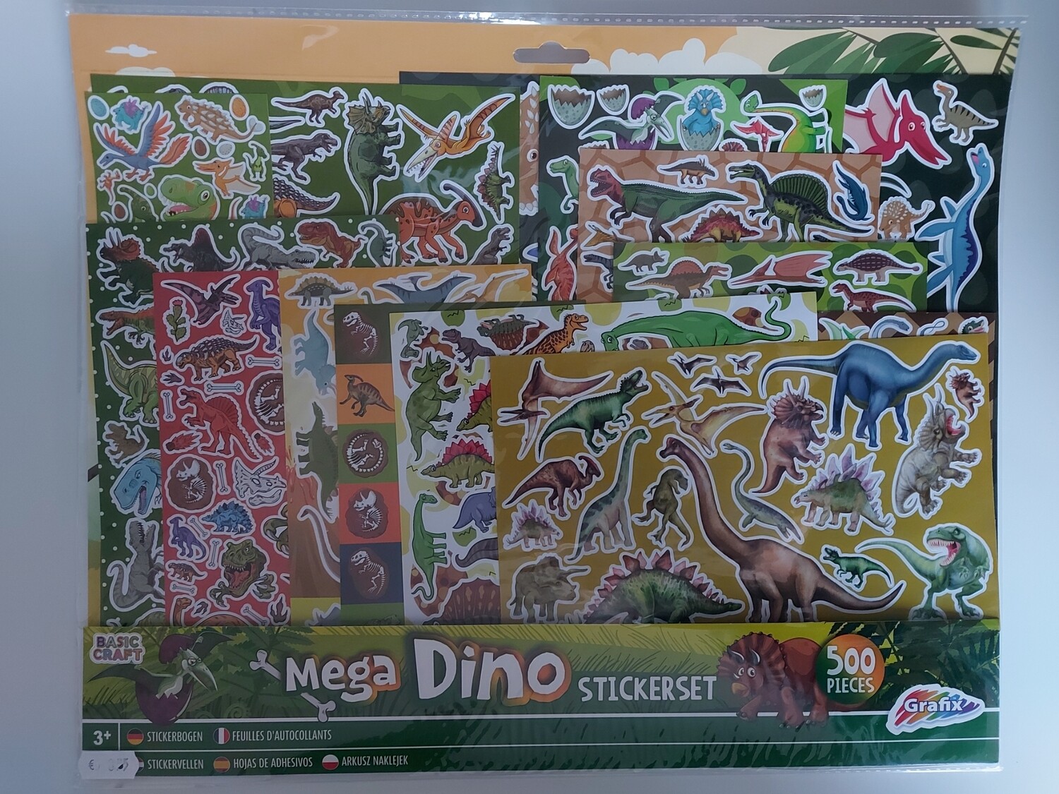 Mega Dino stickervel
