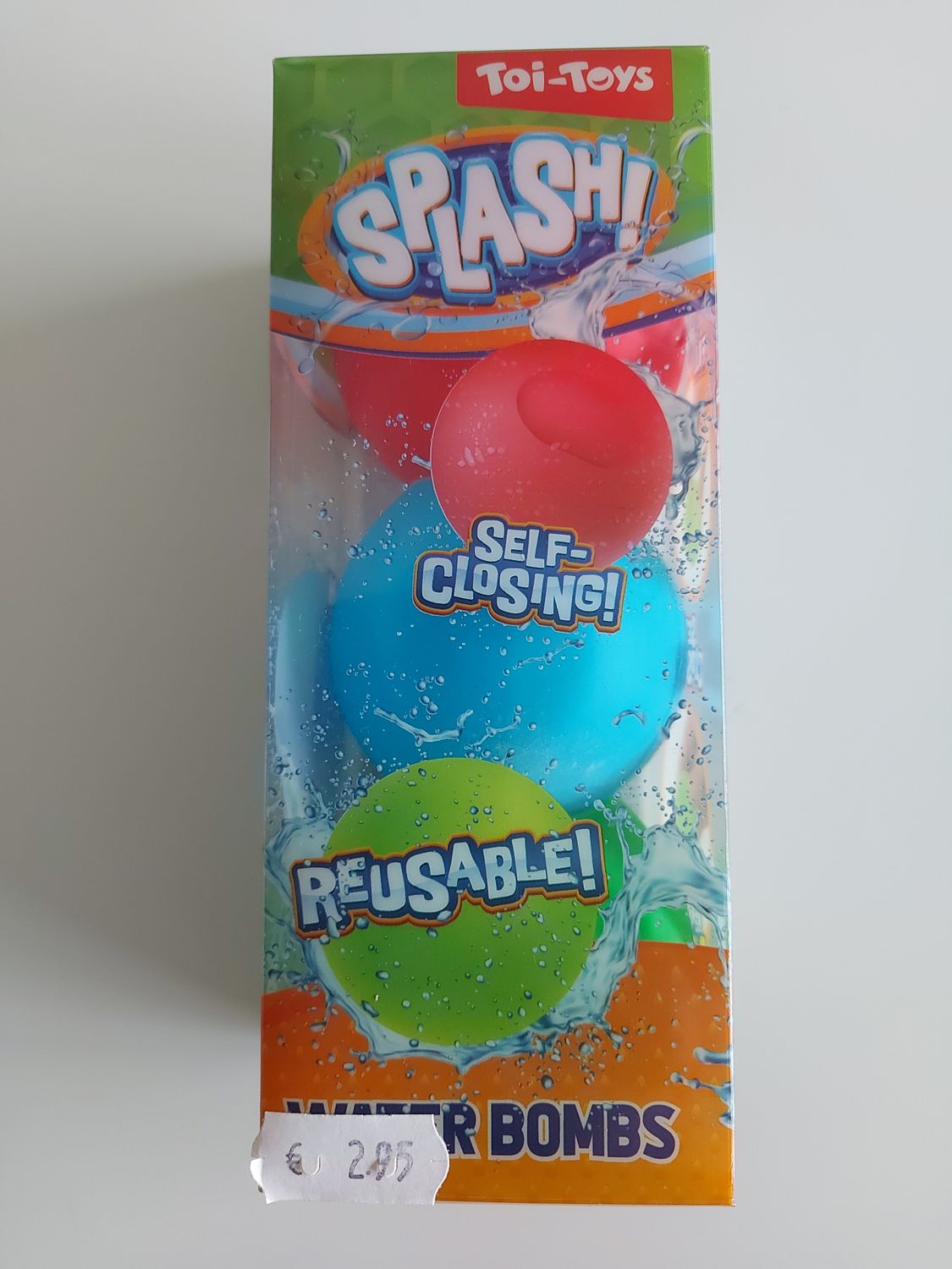 Splash 3 zelfsluitende waterballonnen