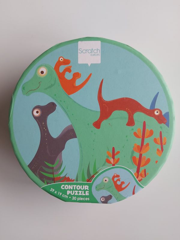 Scratch Contourpuzzel Dino 30 st