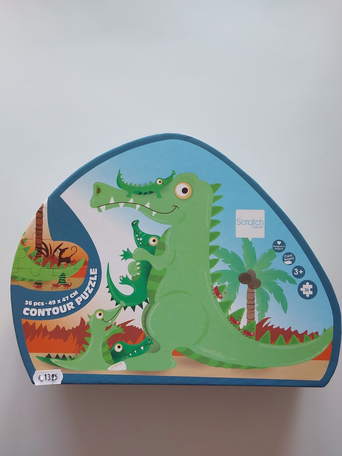 Scratch Contourpuzzel Krokodil 36st