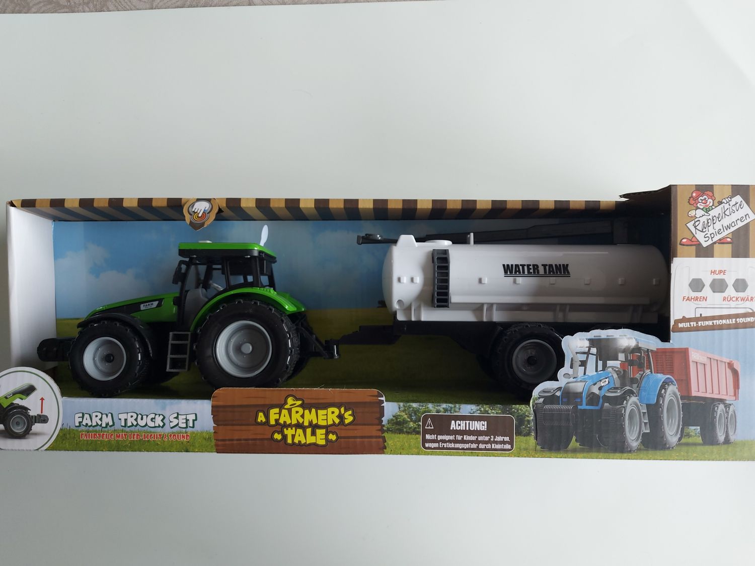 Tractor met watertank