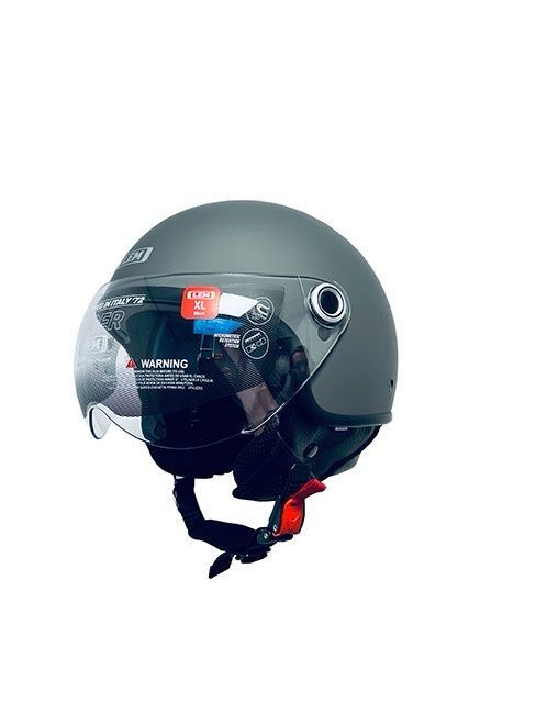 Helm lem demi-jet coolmax roger Maat: xs 53/54 Kleur: mat titanium