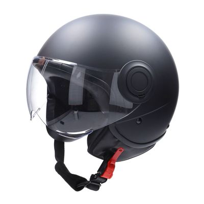 Helm cab demi-jet e-06 keur comfort Maat: M Kleur: Mat zwart