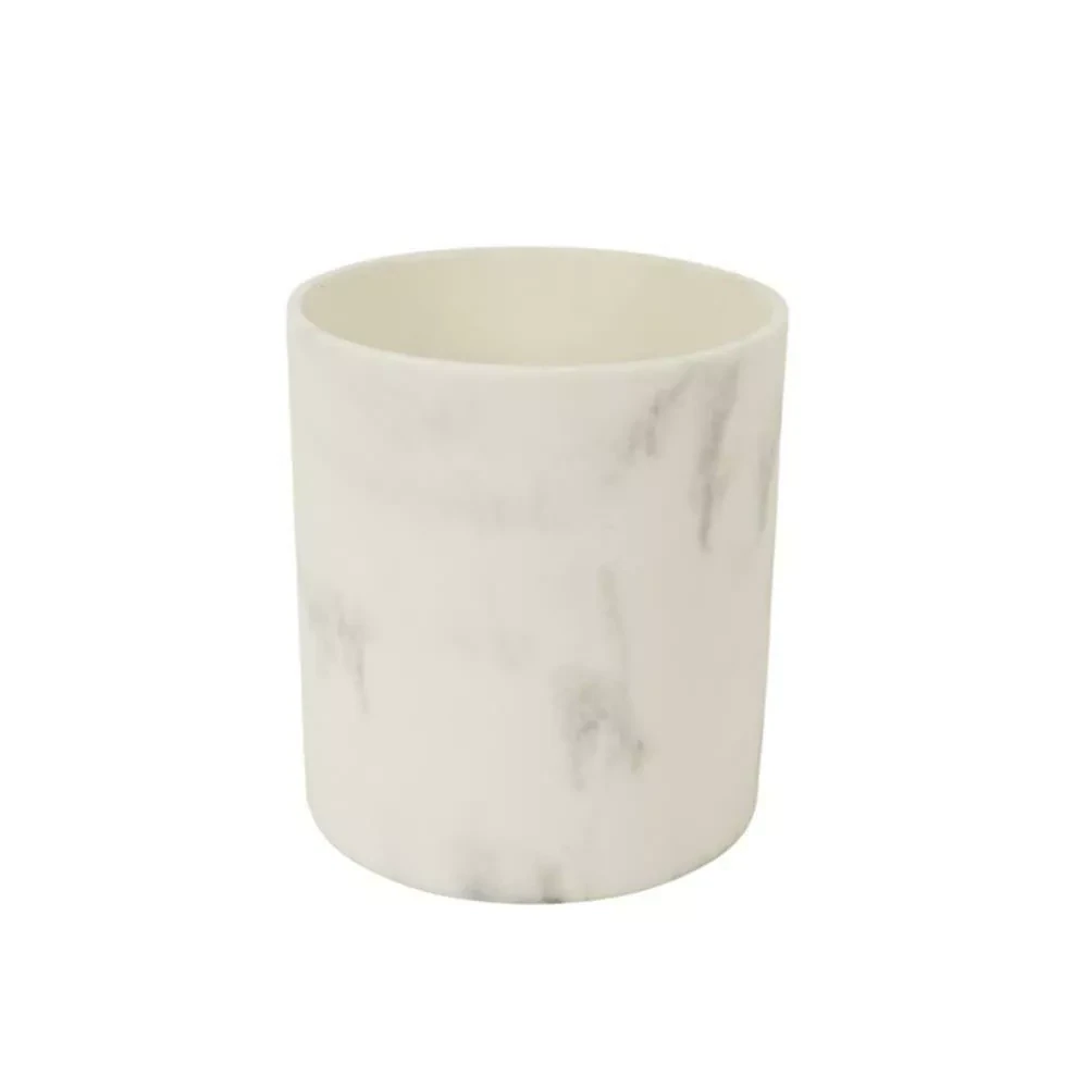 Bloempot modern marmerlook 22 cm