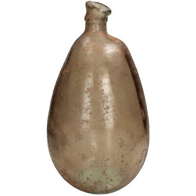 Oneiro Luxe Vaas Vase Recycled Glass Beige - ø 26 x 26 x 47 cm