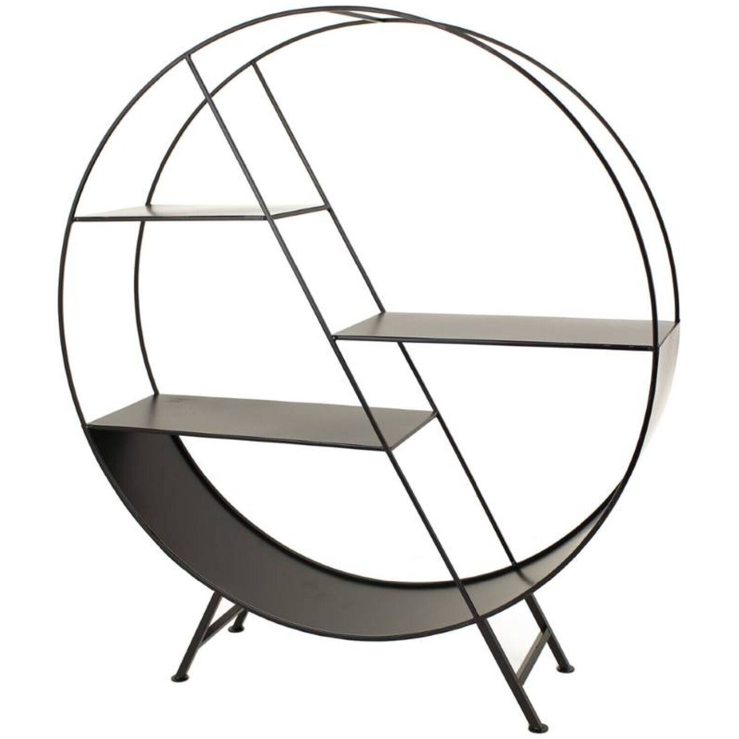 Shelf Metal Black 70 x 18 x 78.5 cm
