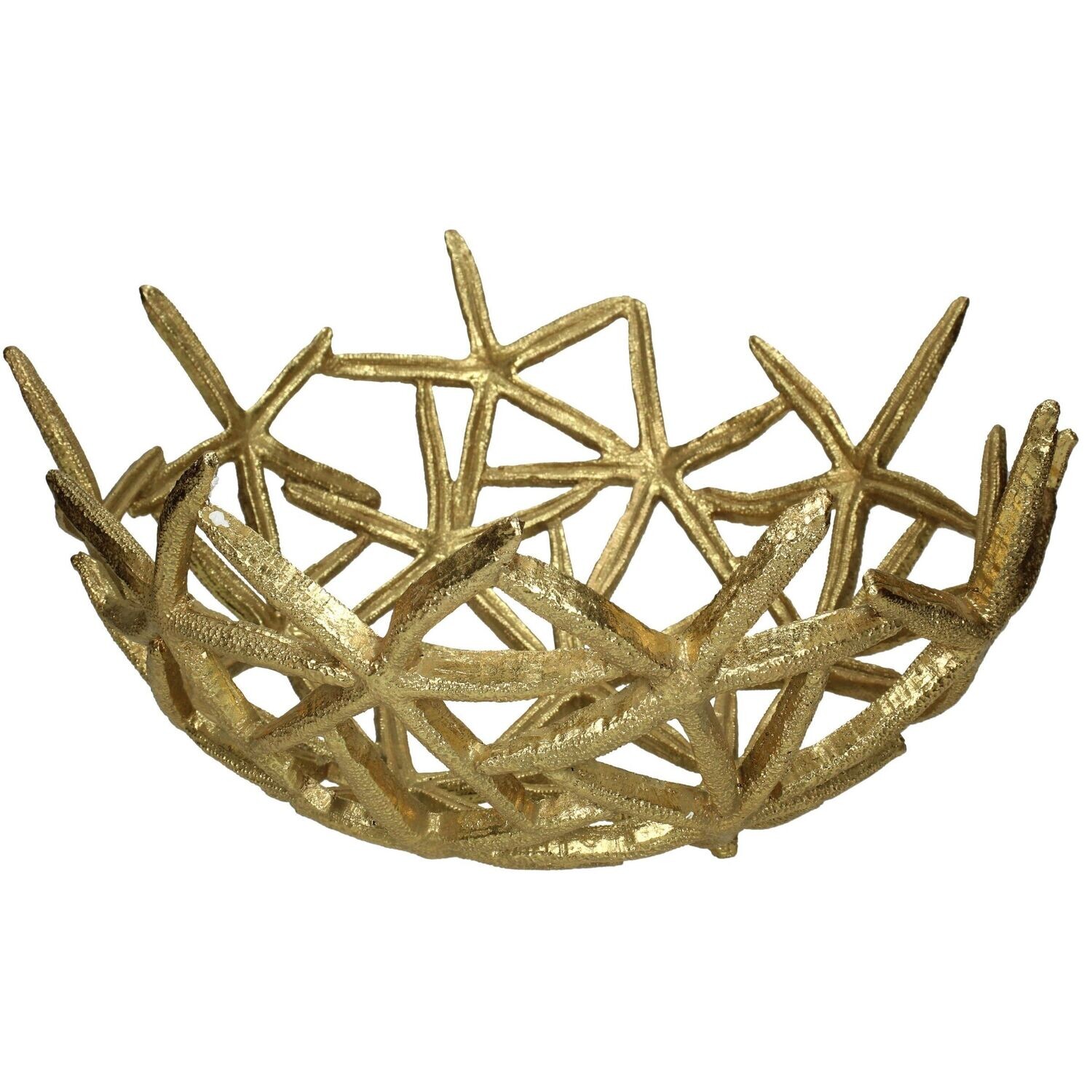 Fruitschaal Seastar Polyresin Gold