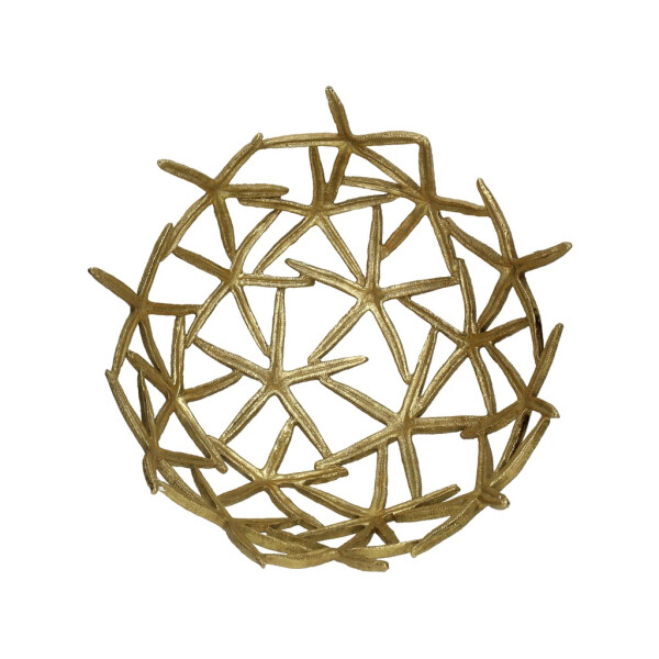 Fruitschaal Seastar Polyresin Gold