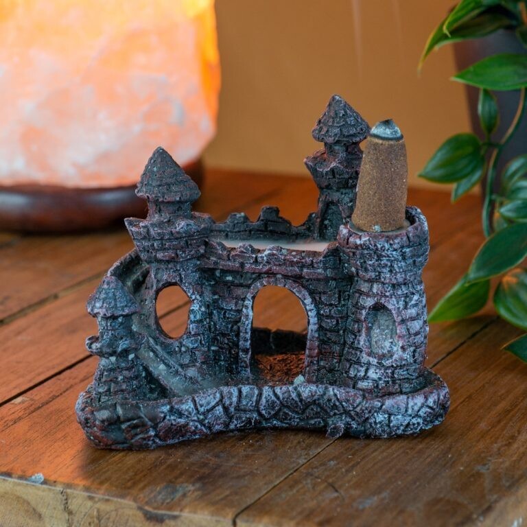 Backflow Wierook Houder Waterval Kasteel (10 x 6,5 x 8,5 cm)