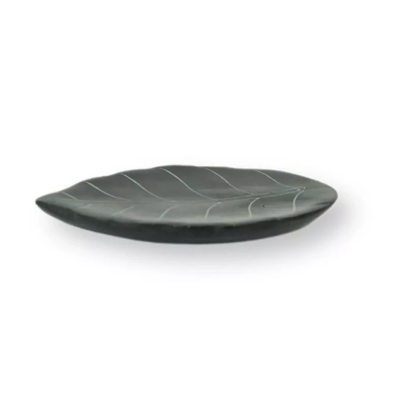 Wierookhouder speksteen blad 10,5 cm