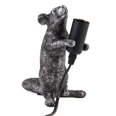 Lamp Mouse 12 x 7 x 12 cm Antique Black