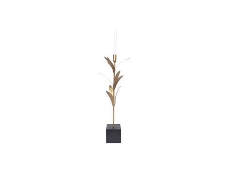 Candle Holder Taldy D 11 cm H 41 cm Black/Gold