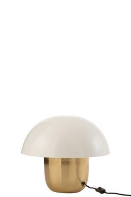 Lamp Paddenstoel Ijzer Wit/Goud Small H 40 x B 40 x L 40 cm
(15655)