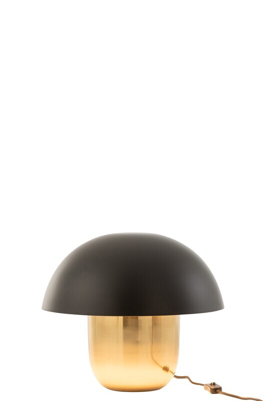 Lamp Paddenstoel Ijzer Zwart/Goud Small 40 x 40 x 40 cm (15657)