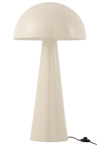 Lamp Paddenstoel Metaal Blinkend Wit Extra Large H 97,5 x B 51 x L 51 cm (17241)