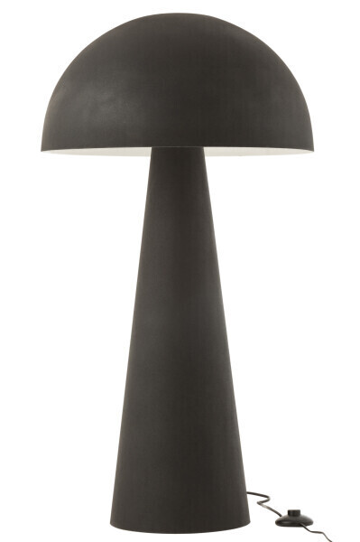 Lampe Champignon Métal Mat Noir Extra Large H 97,5 x L 51 x L 51cm (17243)