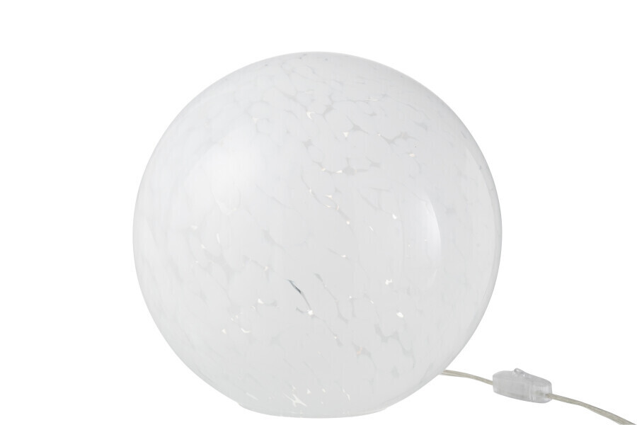 Lamp Dany Vlekken Rond Glas Wit Large H 27,5 x B 28 x L 28 cm  (20631)