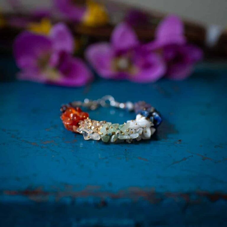 Edelsteen Splitarmband 7 Chakra