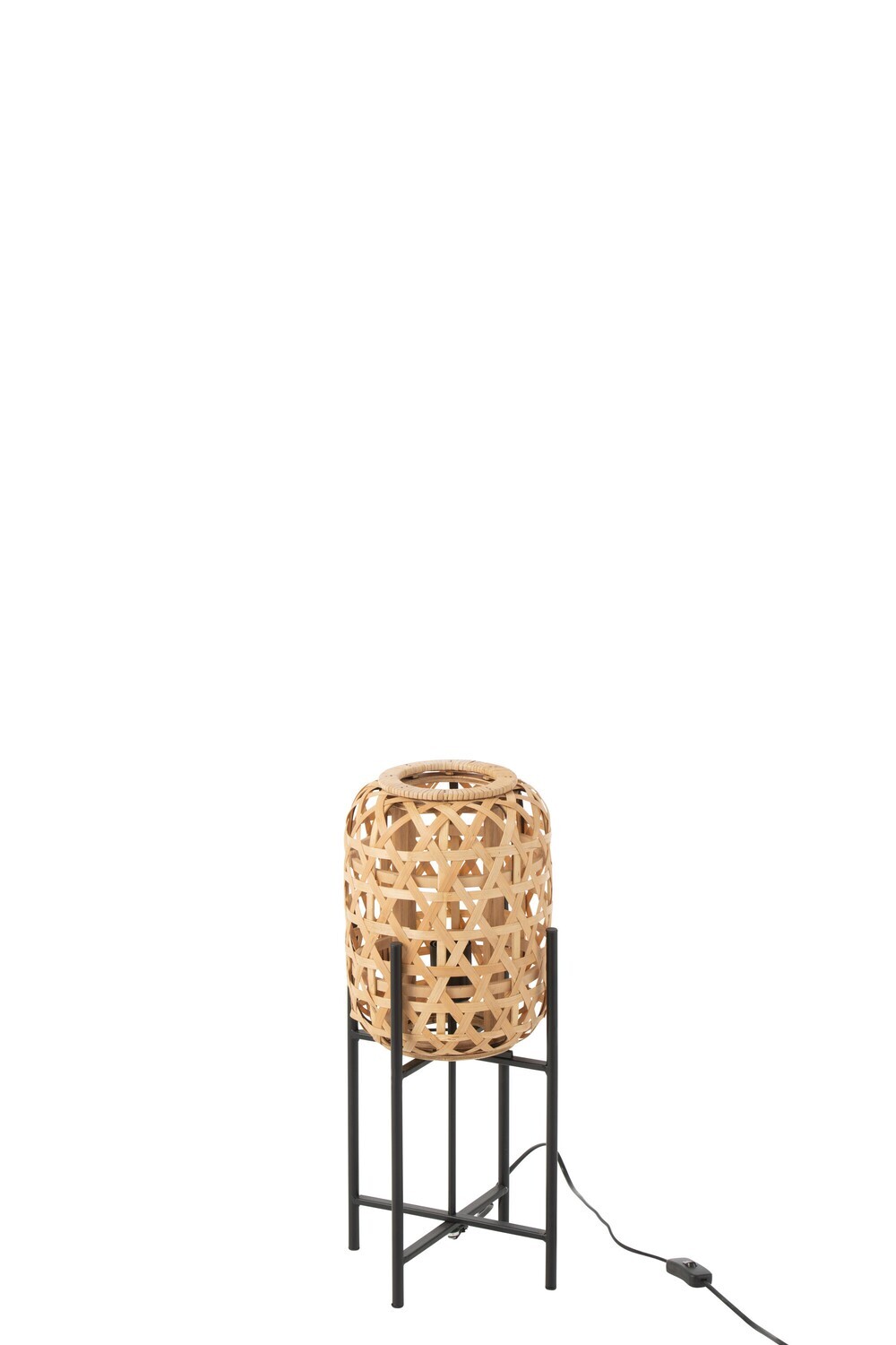 Lamp Op Voet Bamboo Naturel Small H 53 B 24,5 x L 24,5 cm (28734)