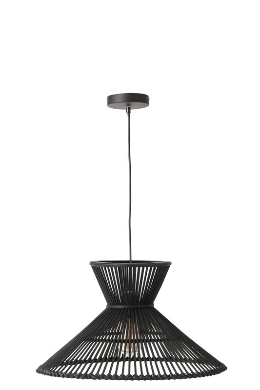 Hanglamp Lagen Bamboo Zwart Small H 147 x B 53 x L 53 cm (28736)