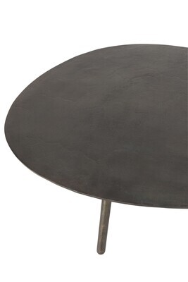 Salontafel Druppel Aluminium/Ijzer Zwart Large H 36 x B 71,5 x L 119 cm (28821)