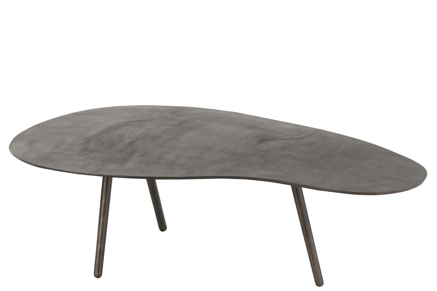 Salontafel Druppel Aluminium/Ijzer Zwart Large H 36 x B 71,5 x L 119 cm (28821)
