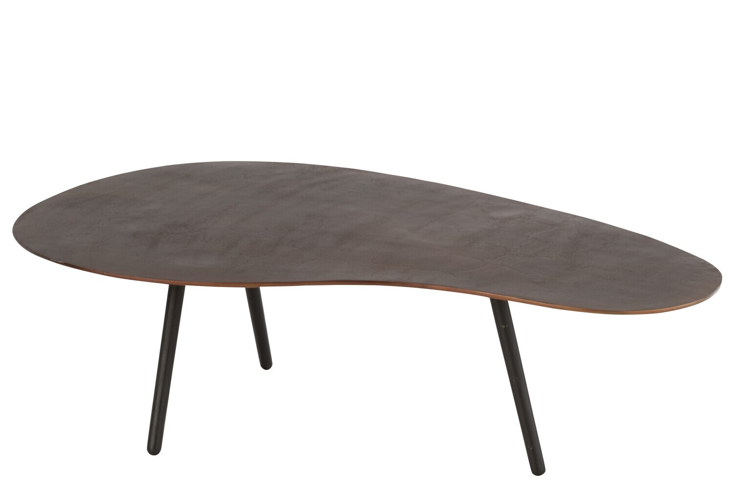 Salontafel Druppel Aluminium/Ijzer Bruin Large H 36,5 x B 71,5 x L 119 cm  (28824)