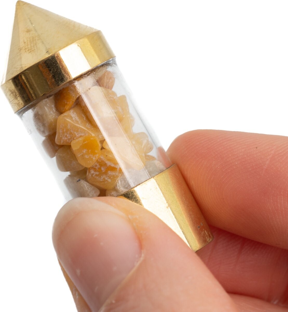 Pendel Edelsteen Chakra Chips geel