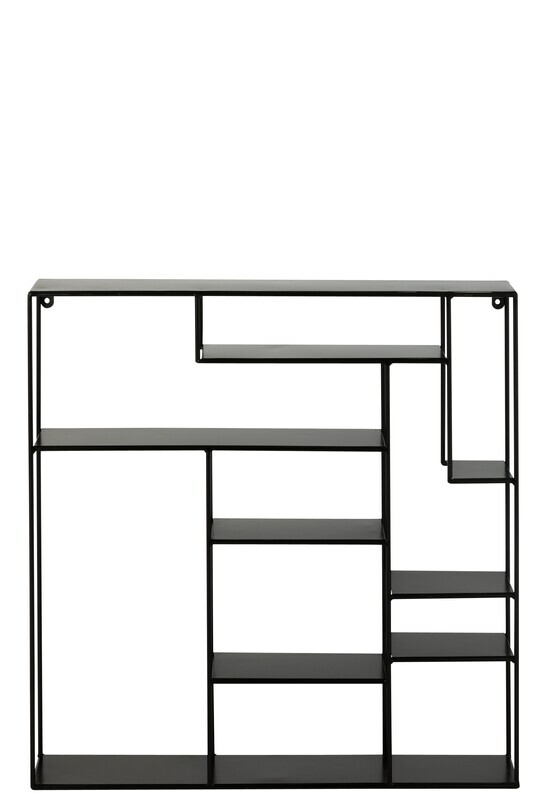 Wandrek Maranta Metaal Zwart H 80 x B 11,5 x L 80 cm (30018)