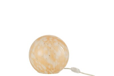 Lamp Melissa Rond Glas Beige Small H 18 x B 20 x L20 cm (30944)