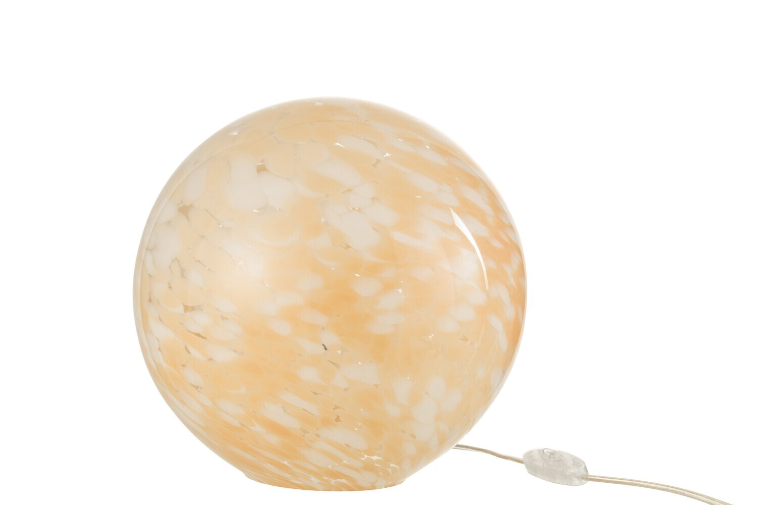 Lamp Melissa Rond Glas Beige Large H 28 B 29 x L 29 cm (30945)