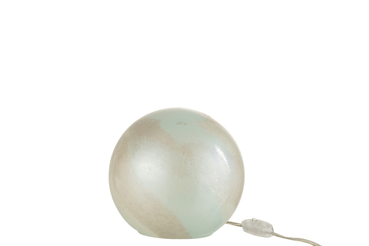 Lamp Parel Rond Glas Wit Small H 18 x B 20 x L 20 cm (30948)