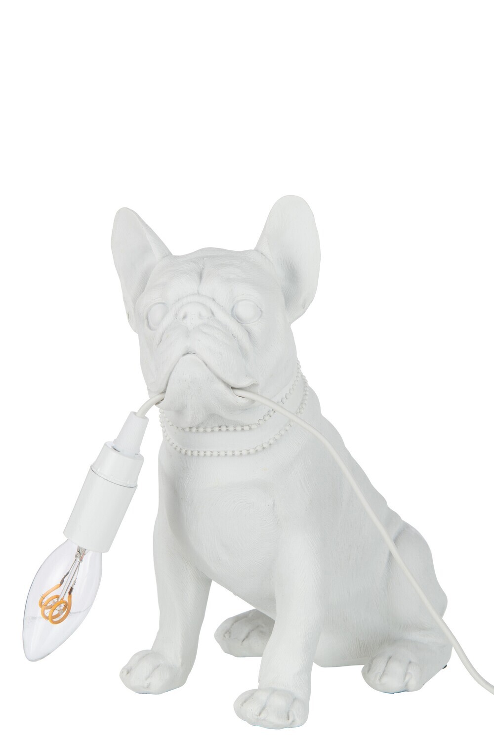 Lamp Bulldog Poly Wit H 29 x B 15 x L 25 cm
(32495)