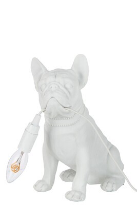 Lampe Bulldog Poly Blanc H 29 x L 15 x L 25 cm
(32495)