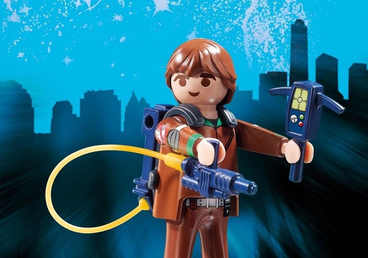 PLAYMOBIL Ghostbusters™ Venkman avec hélicoptère - 9385