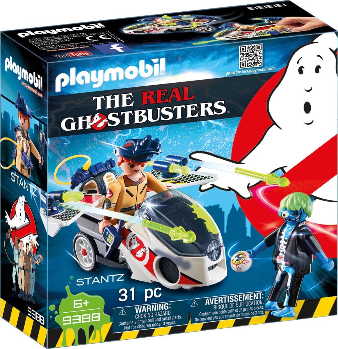 PLAYMOBIL Ghostbusters™ Stanz met luchtmoto - 9388