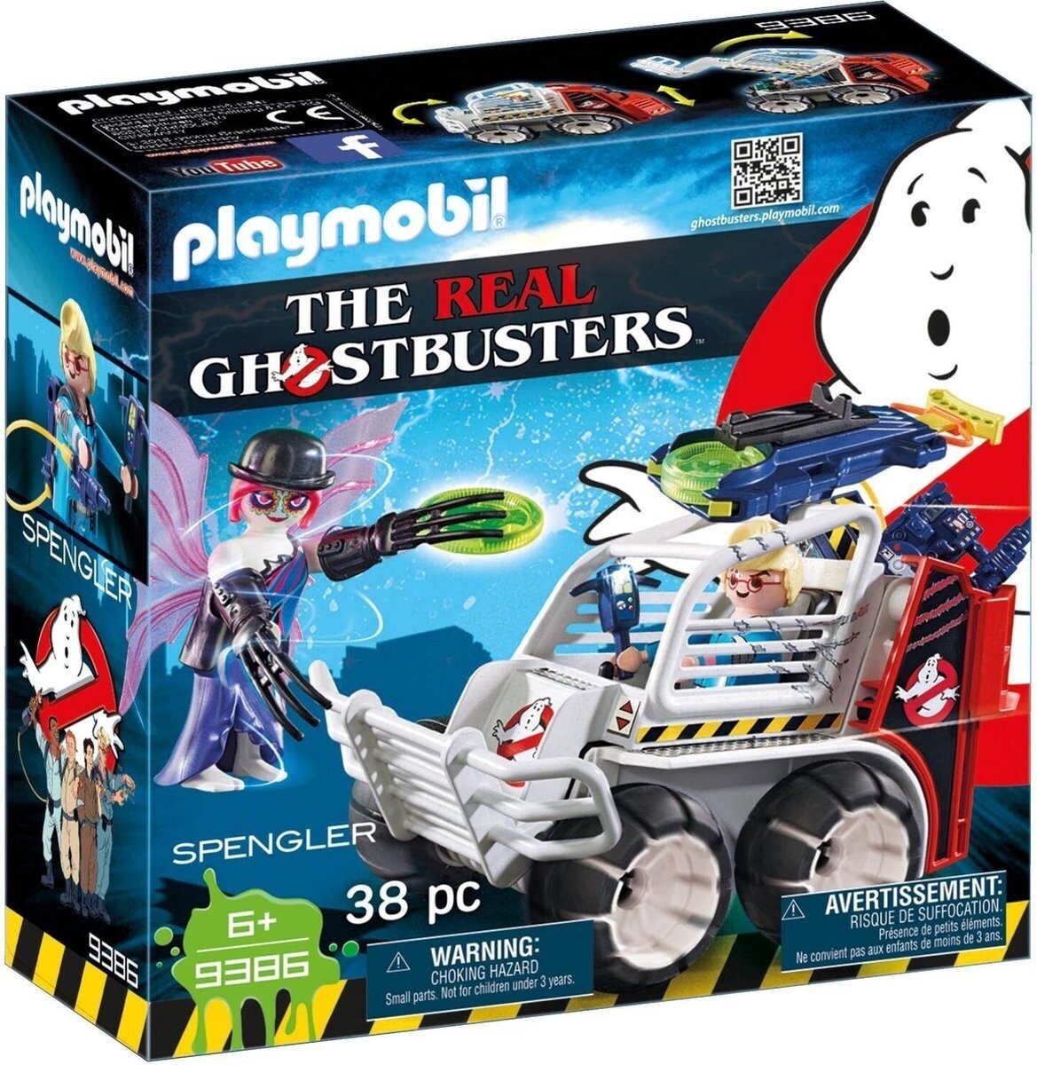 PLAYMOBIL Ghostbusters™ Spengler avec voiture-cage - 9386