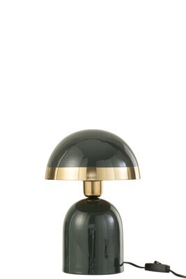 Lamp Goud Boord Metaal Blinkend Donkergroen H 30 x B 20 x L 20 cm  (37200)