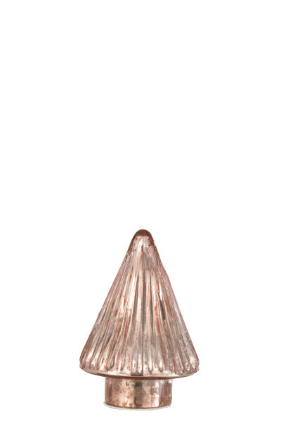 Kerstboom Led Glas Roze Extra Small H 12,5 x B 9 x L 9 cm  (26743)