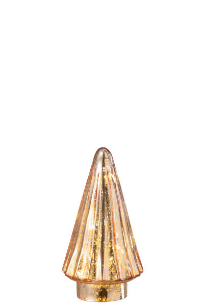 Kerstboom Led Glas Roze Small H 19 x B 9,5 x L 9,5 cm (26744)