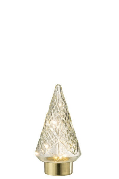 Kerstboom Led Glas Transparant Small H 24,5 x B 13 x L 13 cm
(26775)