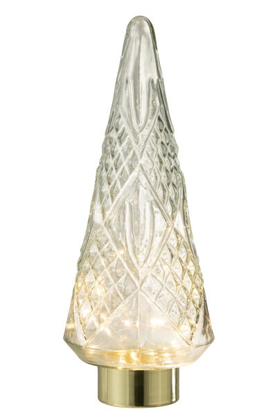 Kerstboom Led Glas Transparant Large H 47 x B 18 x L 18 cm  (26777)