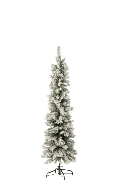 Kerstboom Plastiek Small Model Besneeuwd Groen Small H 184 x B 47 x L 47 cm (27203)