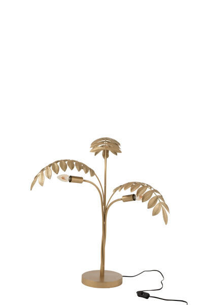 Tafellamp Palmboom Zink Goud H 67,5 x B 53 x L 65,5 cm  (7811)