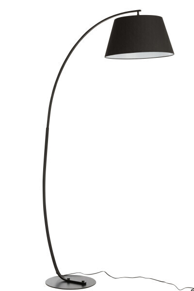 Lamp Staand Boog Metaal Zwart H 188 x B 56 x L 106 cm  (85334)