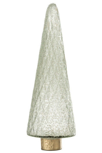 Kerstboom Goud Voet Glas Transparant Large H 39 x B 14 x L 14 cm
(35139)